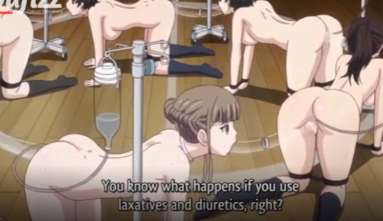 [エロアニ]全裸でスカ〇ロさせられるお嬢様たちが地獄のような状況で悲惨